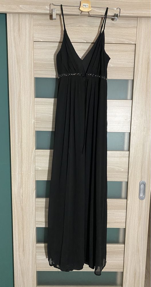 Elegancka letnia sukienka maxi oversize na ramiączkach Vila XS