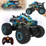 Nowy Monster Truck Dinozaur RC 1:16 Światła, Para, Dźwięk