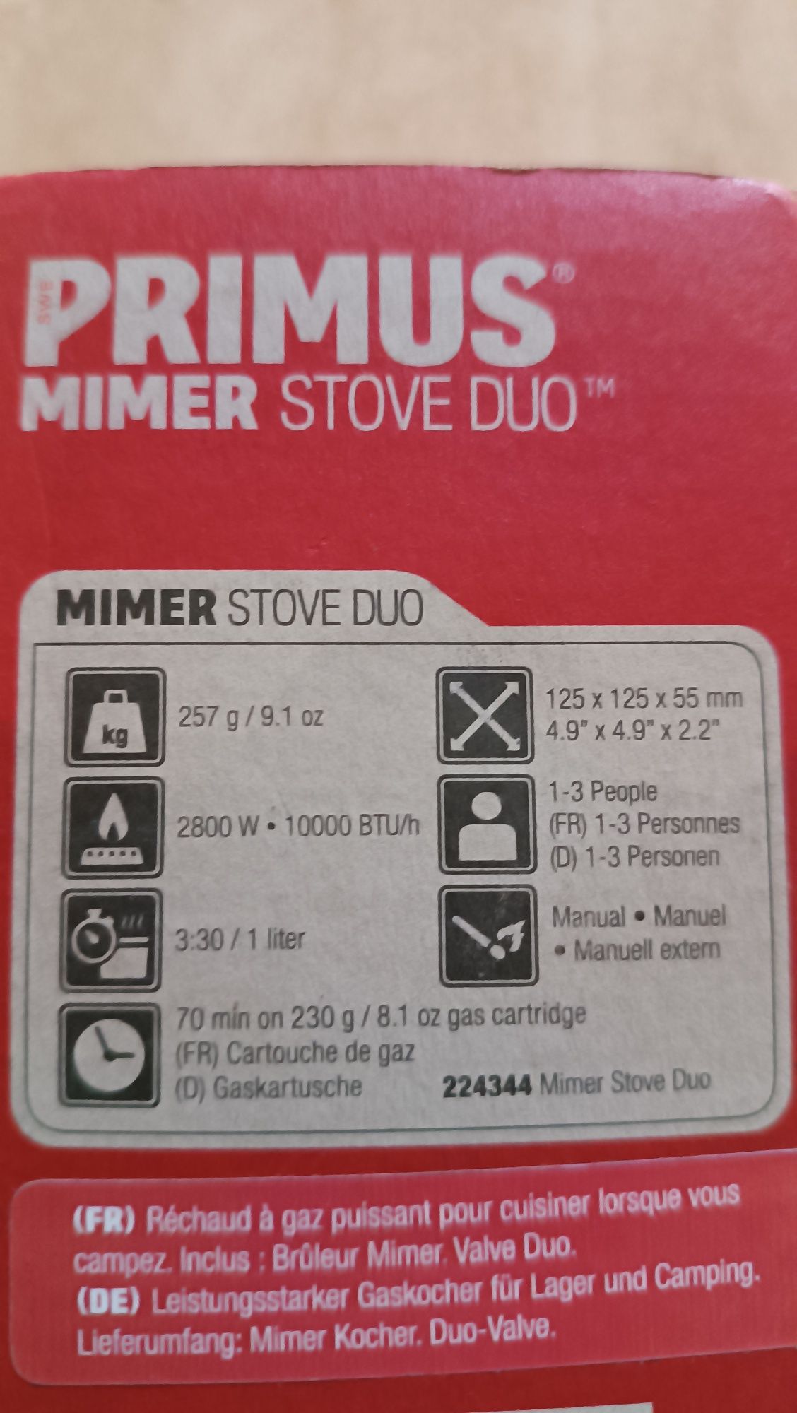 Palnik gazowy Primus Mimer Stove Duo