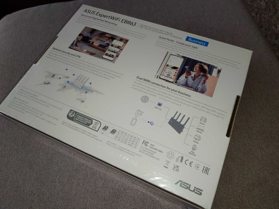 ASUS ExpertWiFi EBR63 AX3000 - маршрутизатор Wi-Fi 6. NEW!