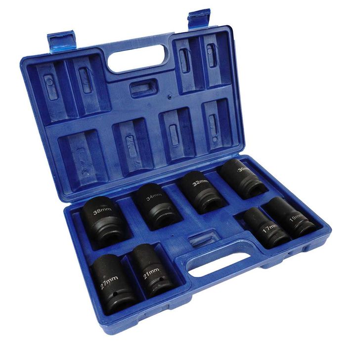 NASADKI UDAROWE DŁUGIE HARTOWANE 78mm 17-38mm 3/4" zestaw8 szt. 2402