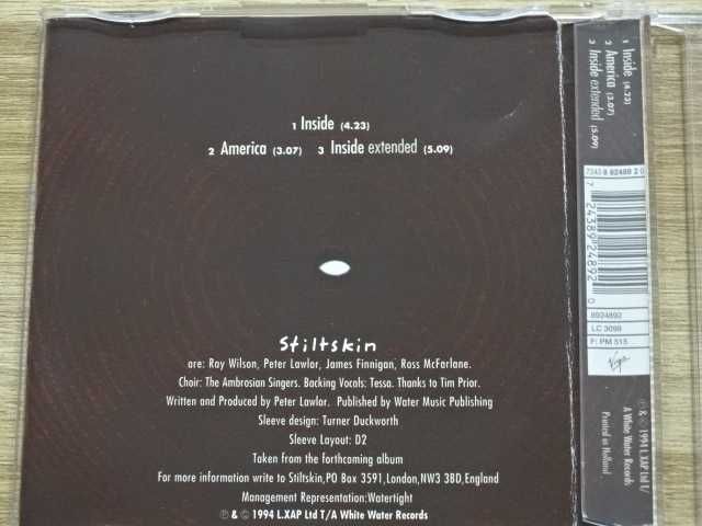 Stiltskin - Inside (CD) singiel Ray Wilson 1994