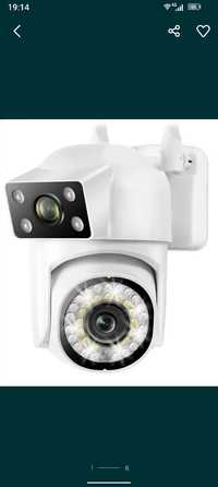 Kamera z dwoma obiektywami, śledzenie, alarmy , wifi , podgląd online