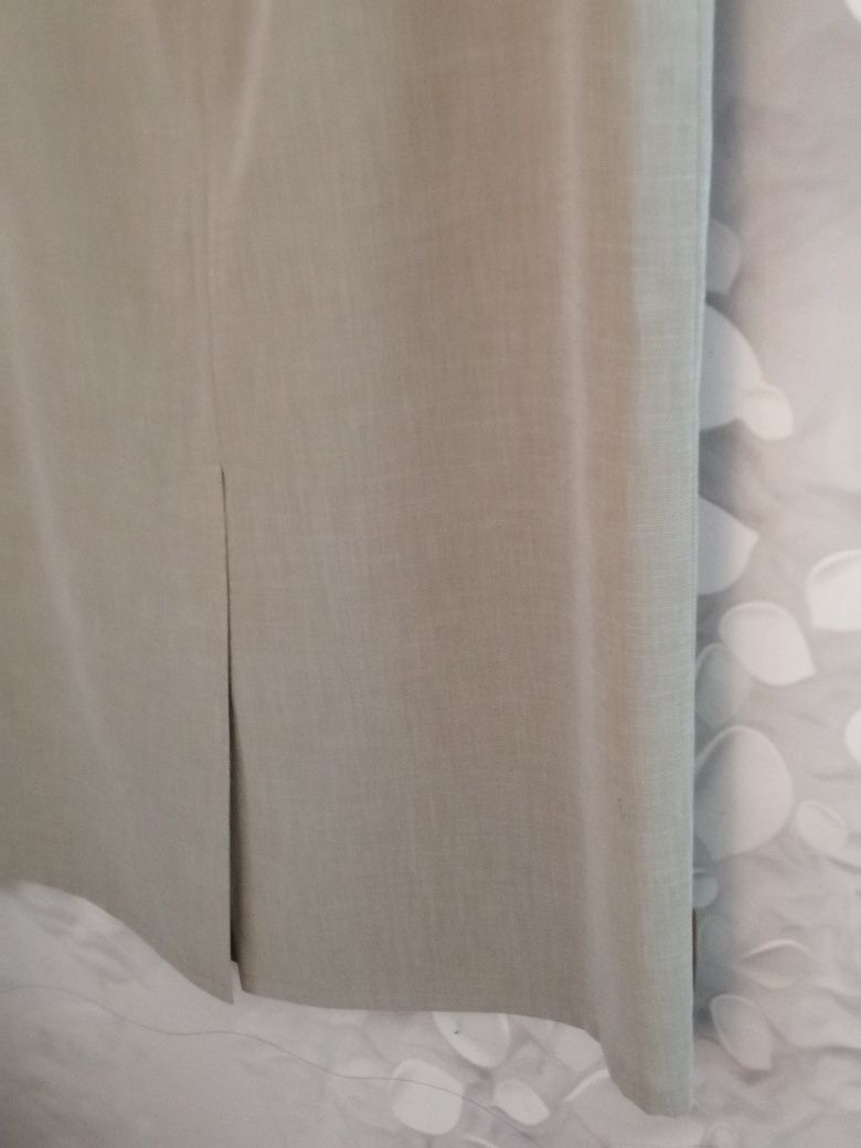Spódnica damska Oliwkowa prosta elegancka plus size 48/50