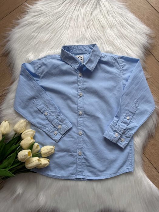 Koszula chłopięca niebieska błękitna elegancka CUBUS rozmiar 104/110