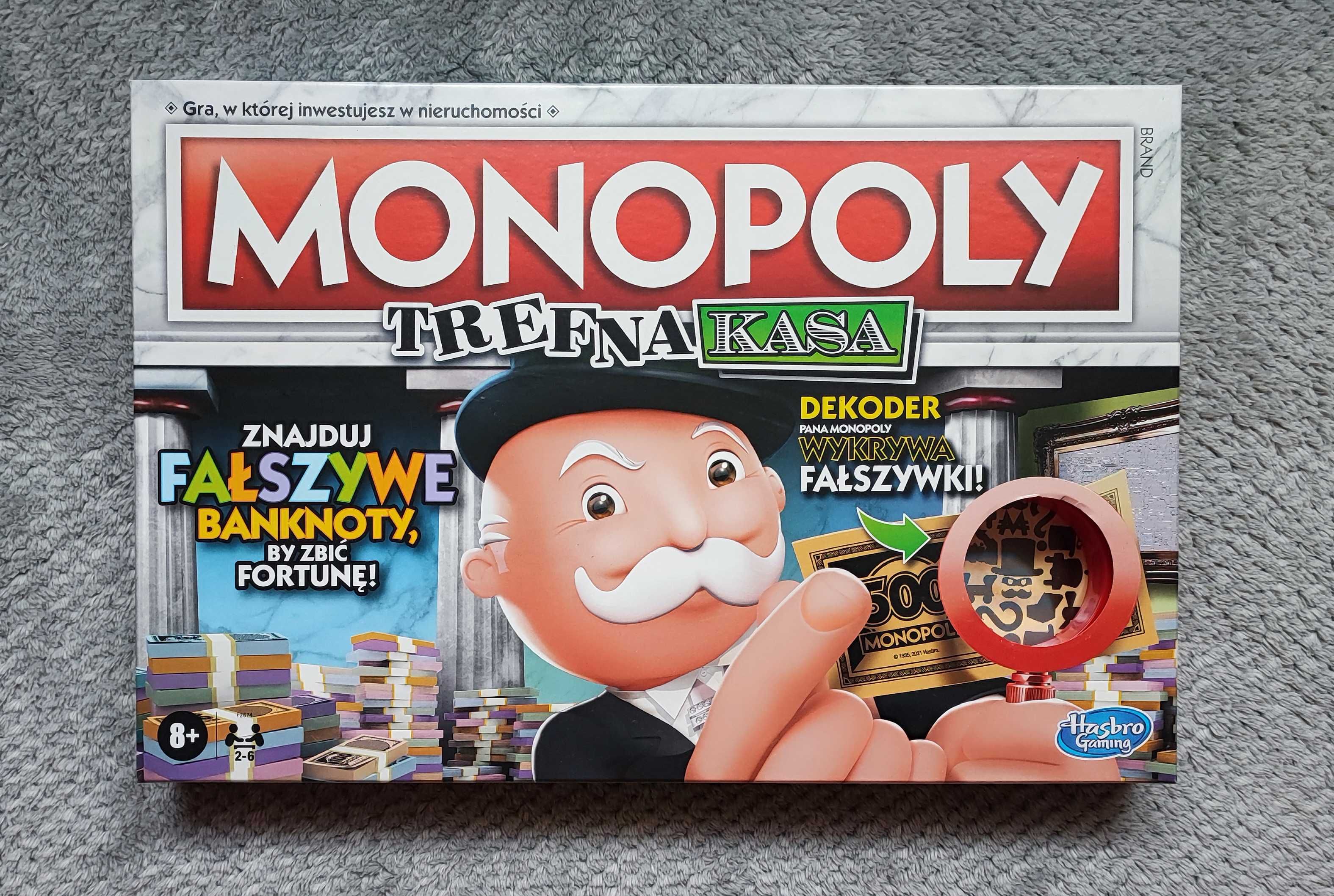 NOWE HASBRO Monopoly Trefna Kasa