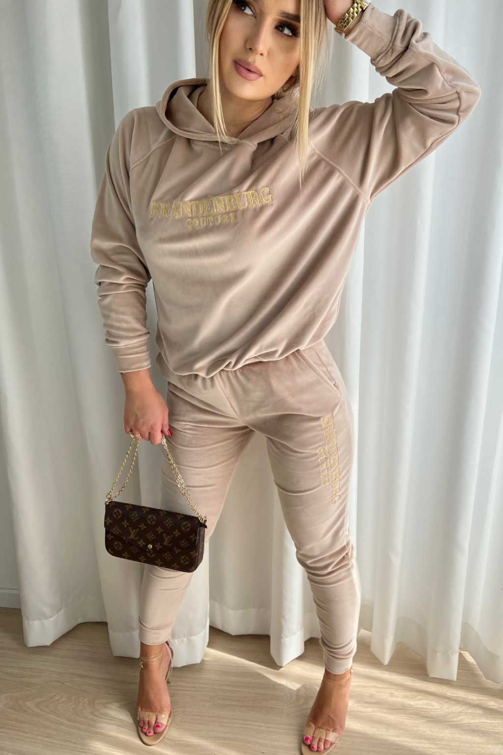Komplet BG Velvet Set Woman beż (Welur) ORIGINAL L