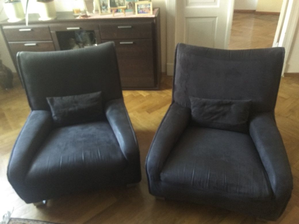 Sofa Rozkładana 2os + 1 Fotel Alcantara
