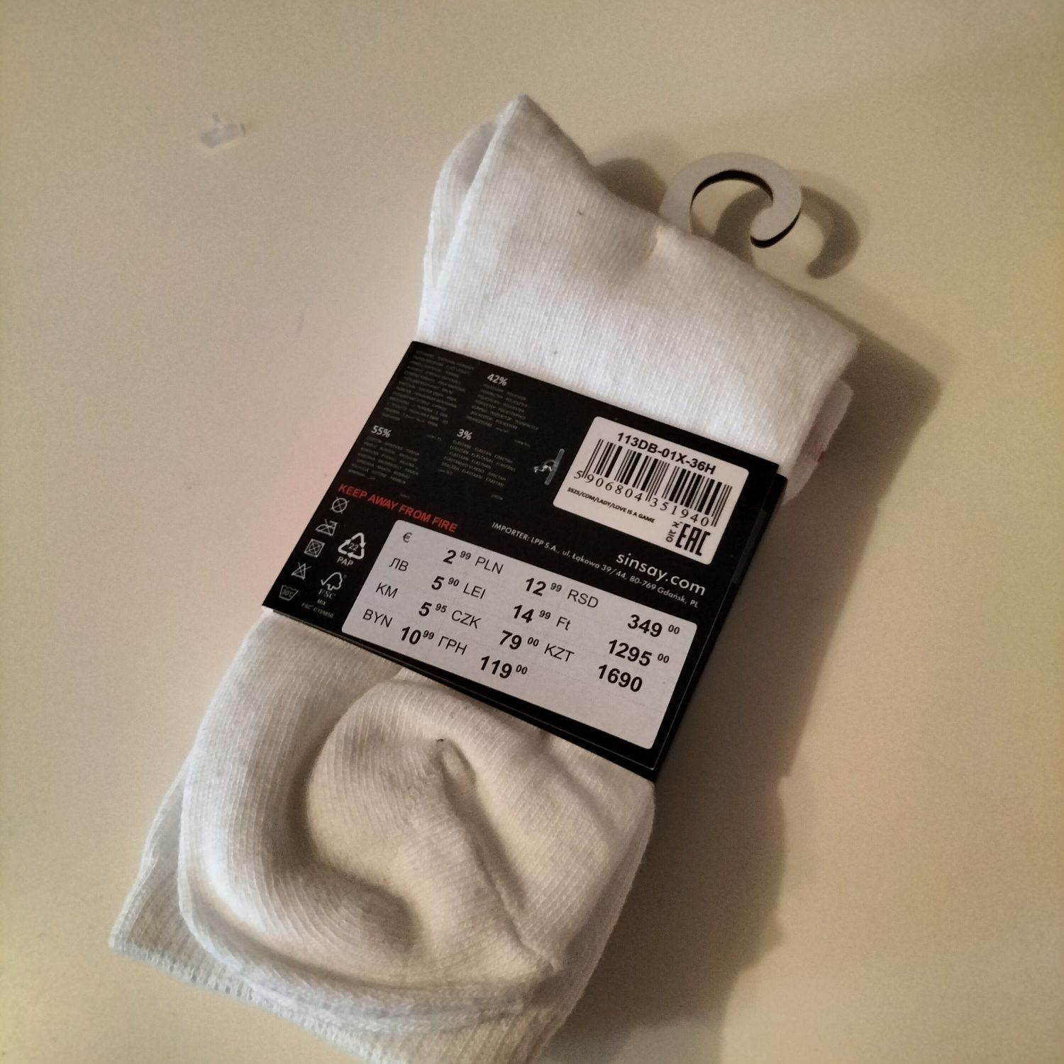Nowe skarpety 2 pack roz 36/38 Sinsay