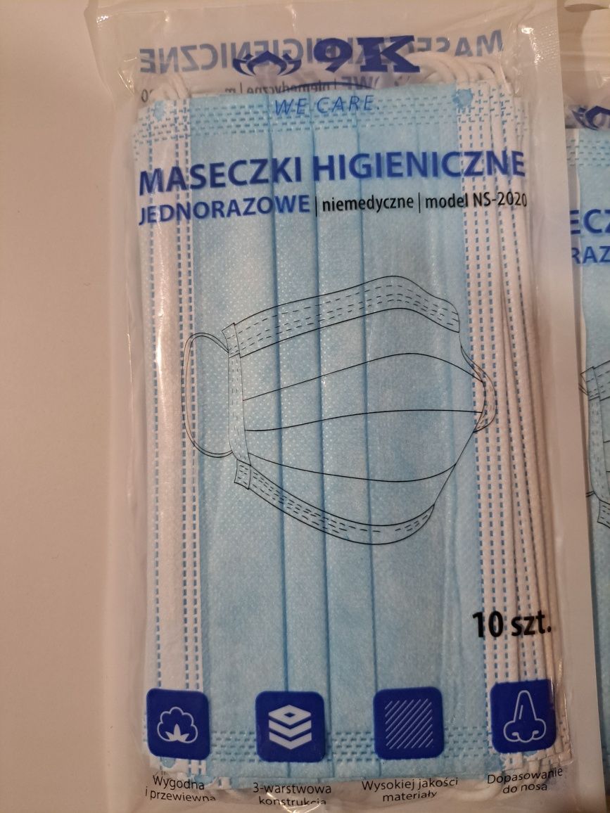 Maseczki higieniczne jednorazowe niemedyczne 30szt.