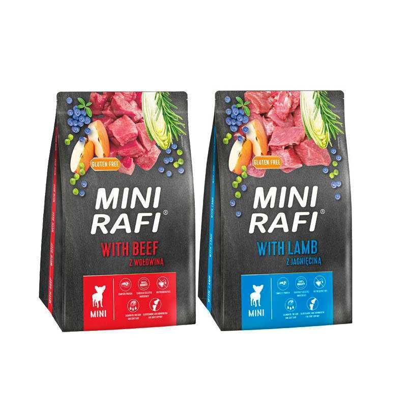 Karma sucha da małych psów Rafi Mini  Mix 2 x 3 kg