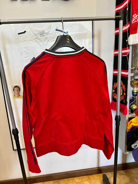 bluza Vintage Tommy Hilfiger Bomber Red Sweatshirt