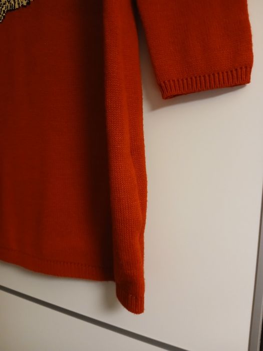 Vestido de malha vermelho com a Minnie