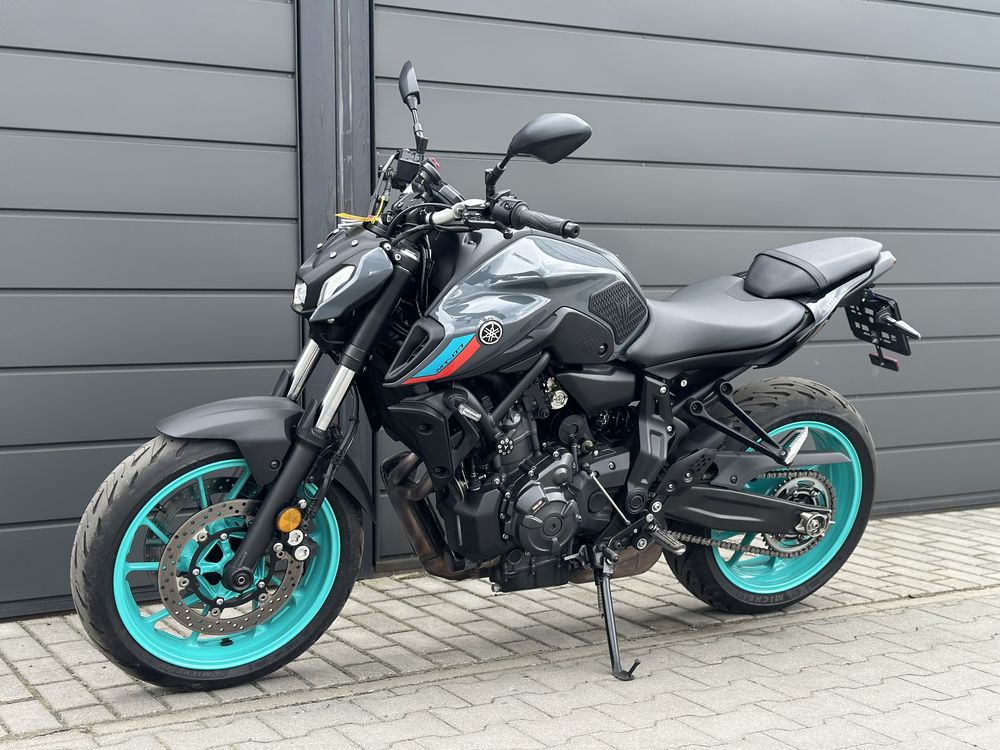 Yamaha Mt07 z 2022r Niemcy pełna moc 55kw cyan