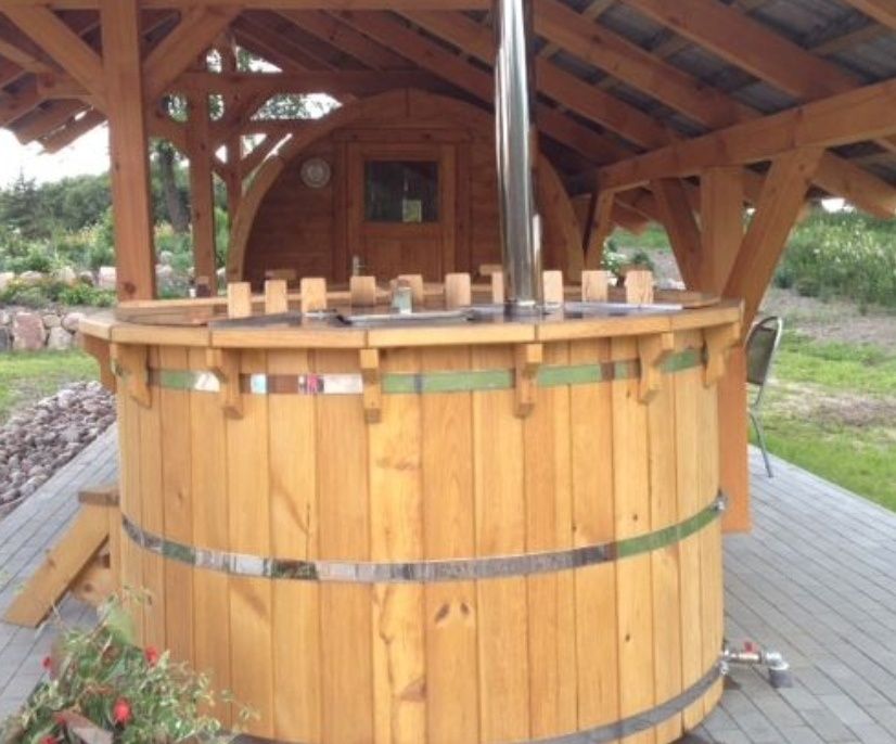 Gorąca Beczka BALIA Ogrodowa sauna Bania Beczka spa promocja majówkowa