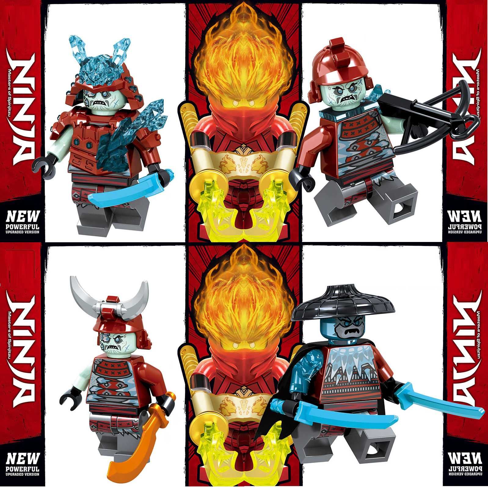 Bonecos minifiguras Ninjago nº75 (compatíveis com Lego)