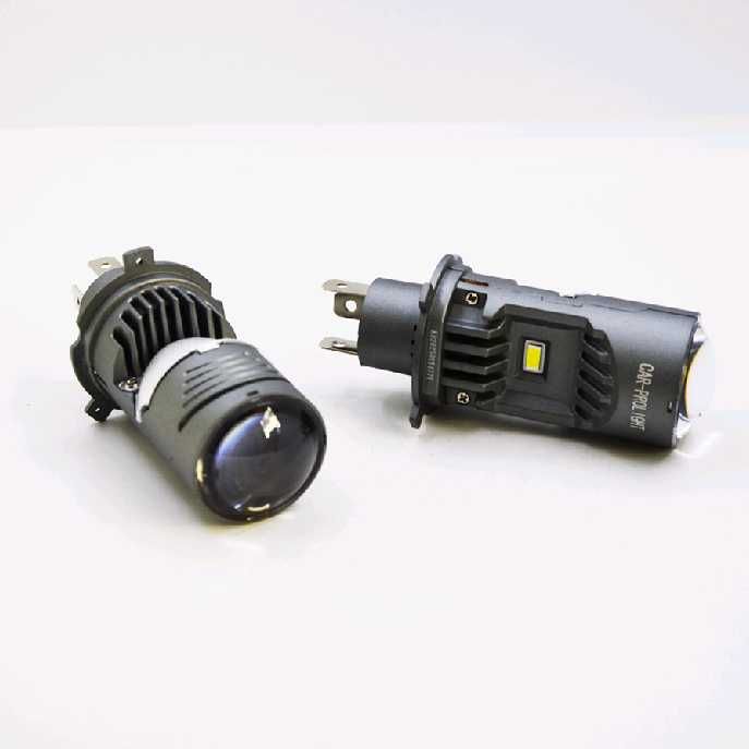 Лампа LED H4 c линзой