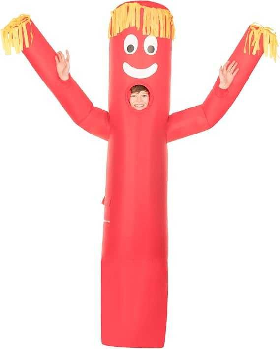 Nadmuchiwany kostium TAŃCZĄCE DMUCHAŃCE ŚMIESZNY CZERWONY ketchup K491