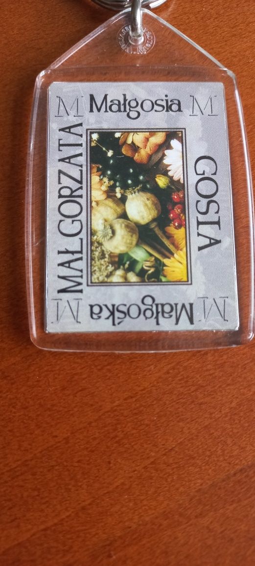 Breloczek z napisem Małgosia