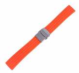Pasek  do zegarka silikonowy Diver  22mm pomarańczowy