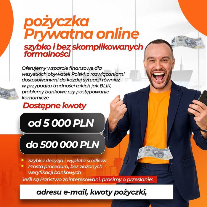 pożyczka Prywatna online  szybko i bez skomplikowanych formalności