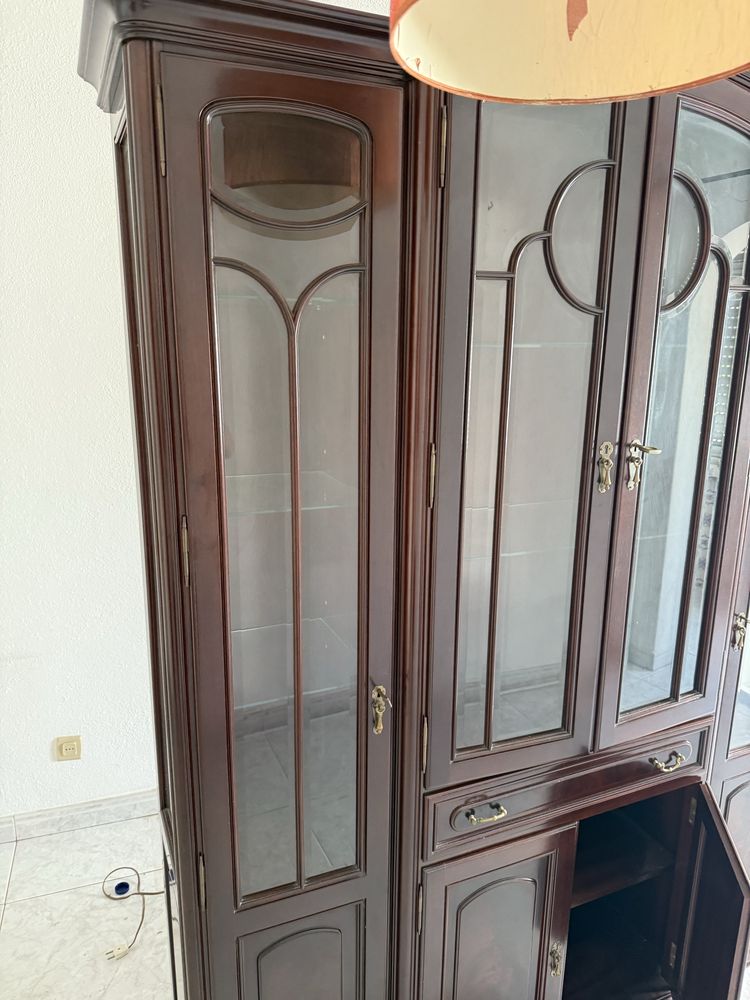 Movel de sala madeira com luz