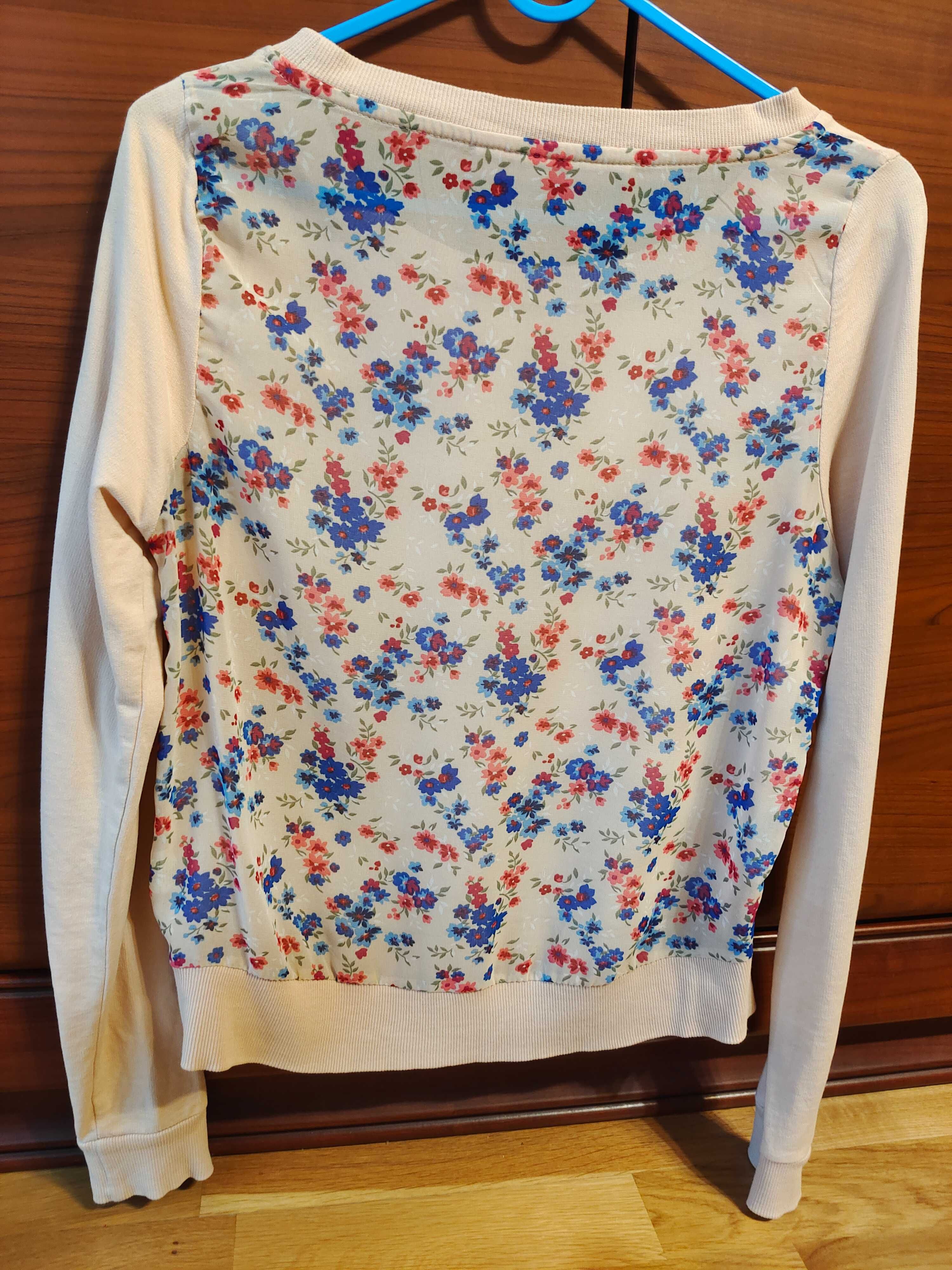 Śliczna bluza z motywem kwiatowym, na wzrost 158/164 cm, Denim Co
