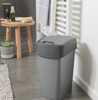 Kosz na śmieci plastik Curver 25l szary