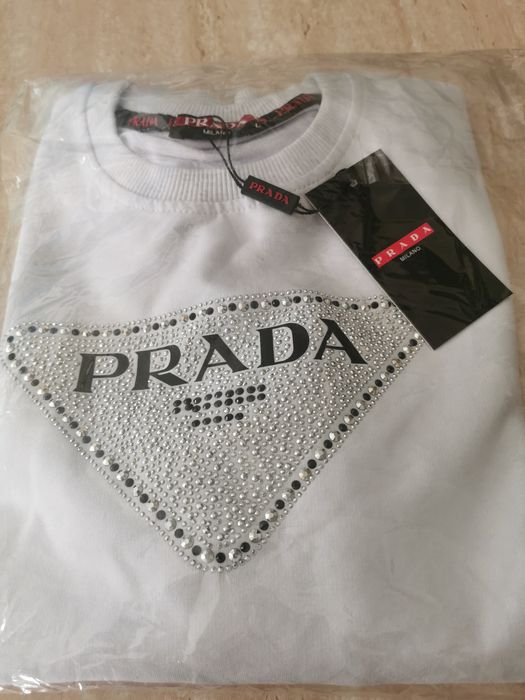 Nowa, biała bluza Prada rozm L