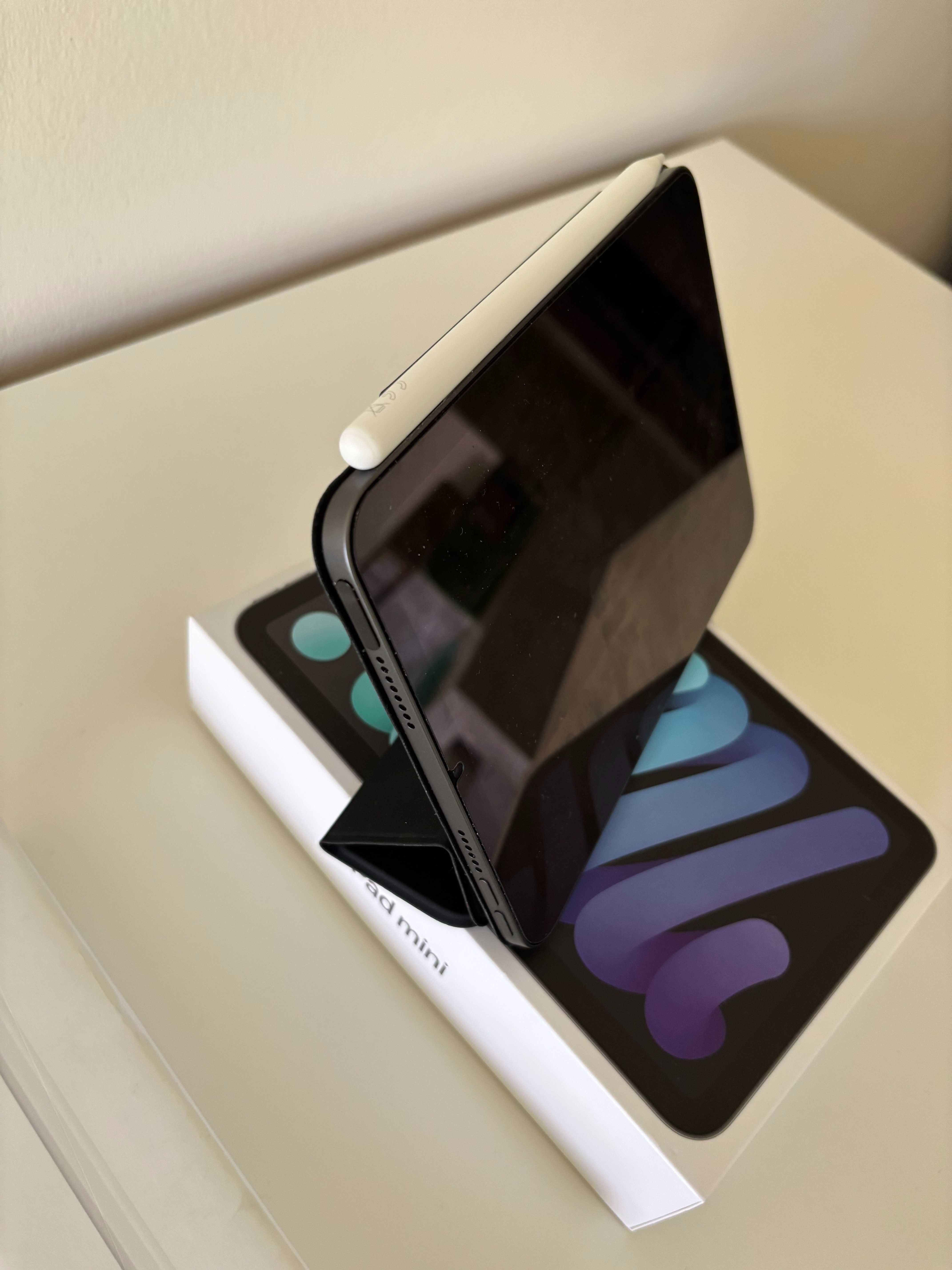 i p a d mini 6 64gb wifi + apple pencil 2 geraçao + esr capa