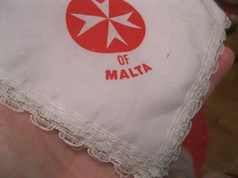 коллекционеру МАЛЬТА MALTA герб платочек новый или салфетка сувенир