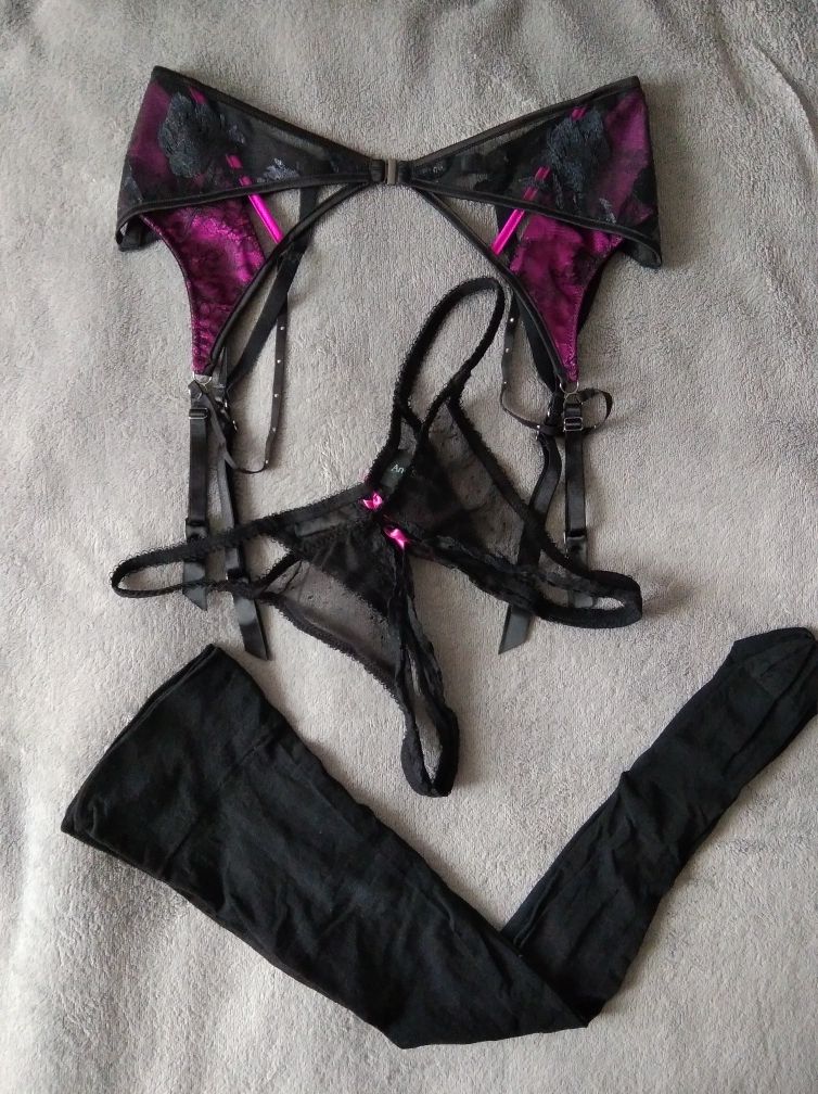Używ pas pończochy majtki Ann Summers zestaw ero