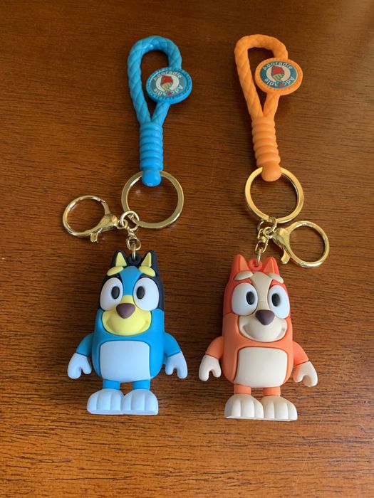 Porta chaves Bluey e Bingo