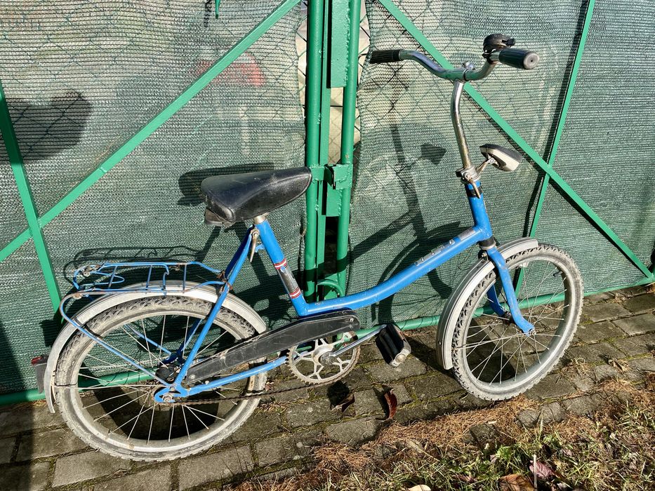 Rower Romet z PRL jak Vigry 3 piękny niebieski w oryginalnym stanie