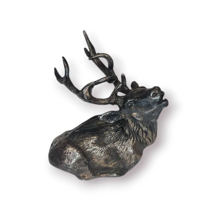 Mini Escultura em Prata 925 – Cervo a Bramir (52 g)