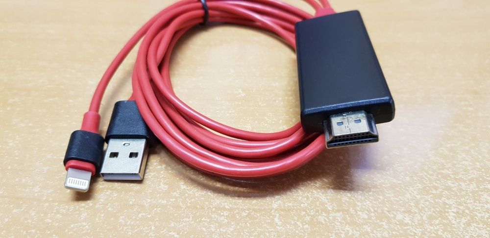 Переходник iPhone -HDMI/телевизор iPad Lightning монитор айфон адаптер