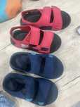 Sandaly czerwone adidas altaswim