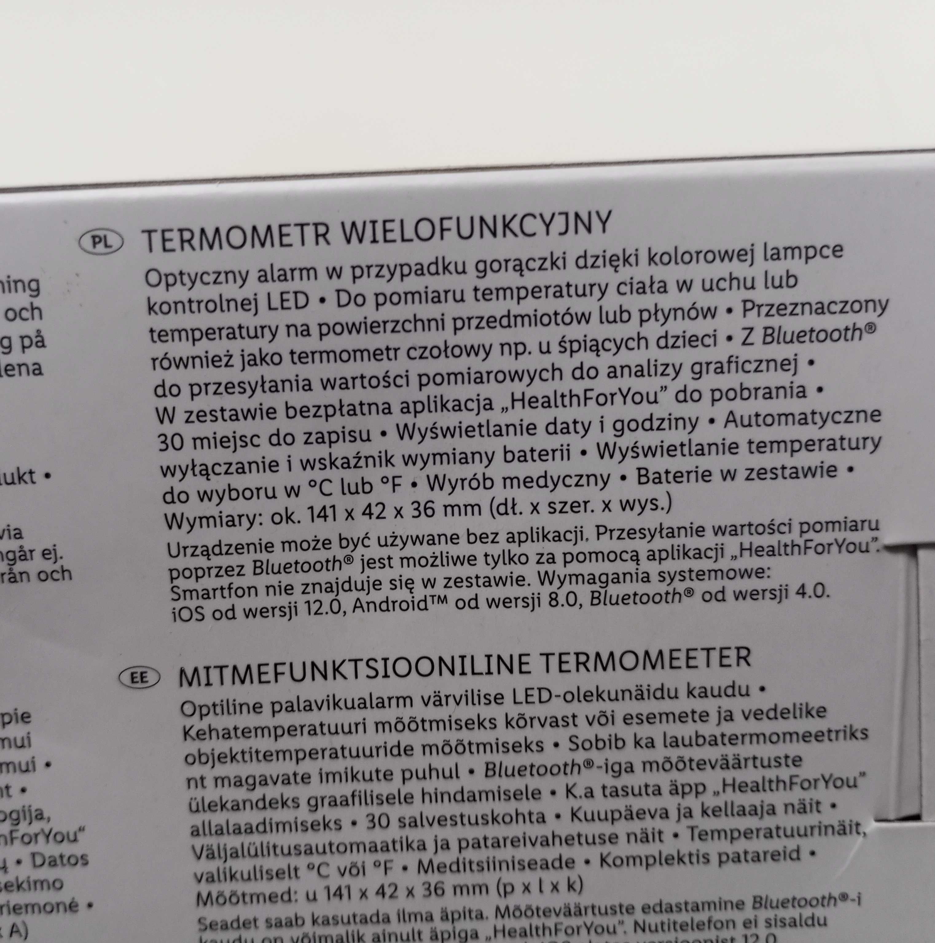 NOWY Termometr wielofunkcyjny Health For You by Silvercrest