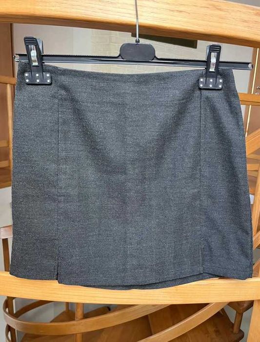 Spódniczka mini szara grafitowa Stradivarious M