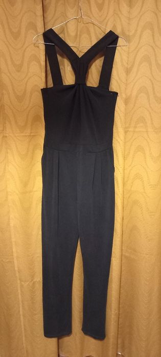 Granatowy spodnium damski