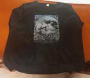 Camisola preta com desenhos shein