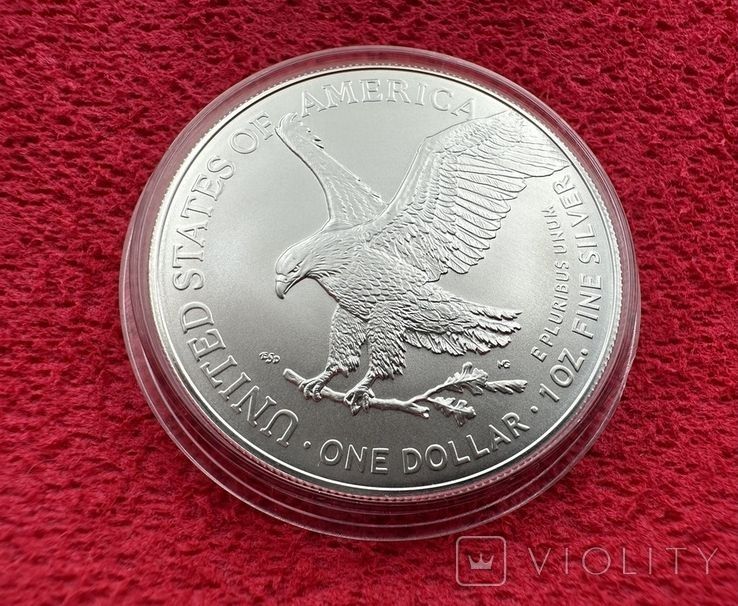 США, 1 долар 2024 року "Американський орел / Крокуюча Свобода". Срібло