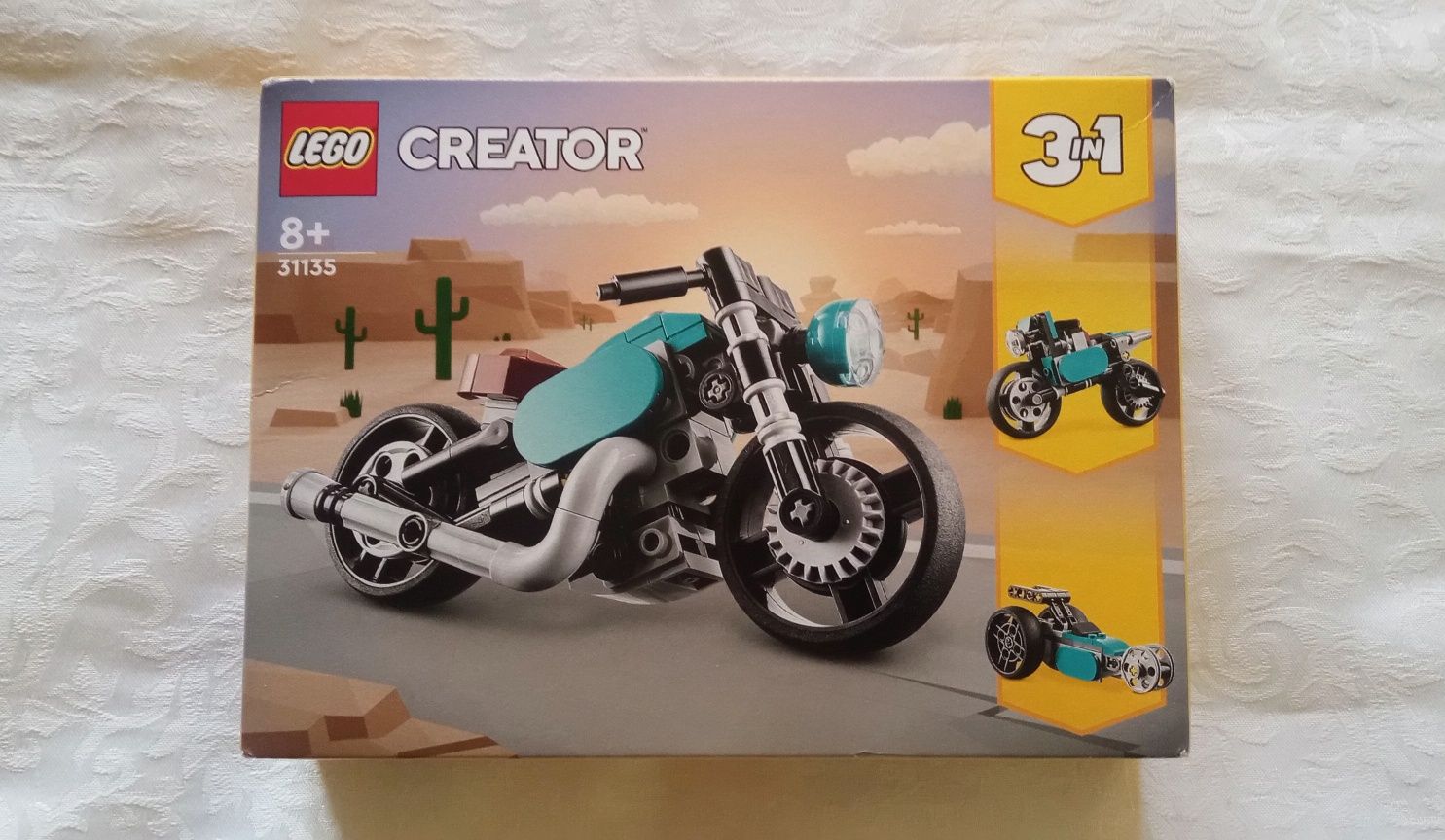 motocykl, LEGO, creator, 3w1, 31135, klocki, 8+, lego, budowanie motor