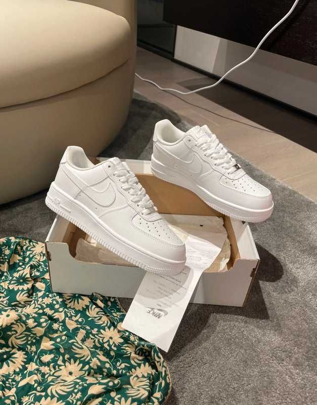Nike AirForce1White Oryglnał"Buciki Moda_Damskie" 45