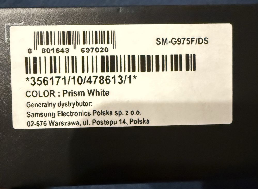 Samsung galaxy S10 + 128GB, 8GB RAM