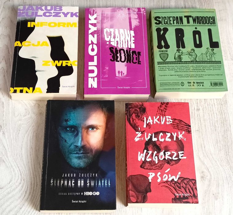 5x Żulczyk Wzgórze Psów Ślepnąc od świateł Informacja zwrotna Twardoch