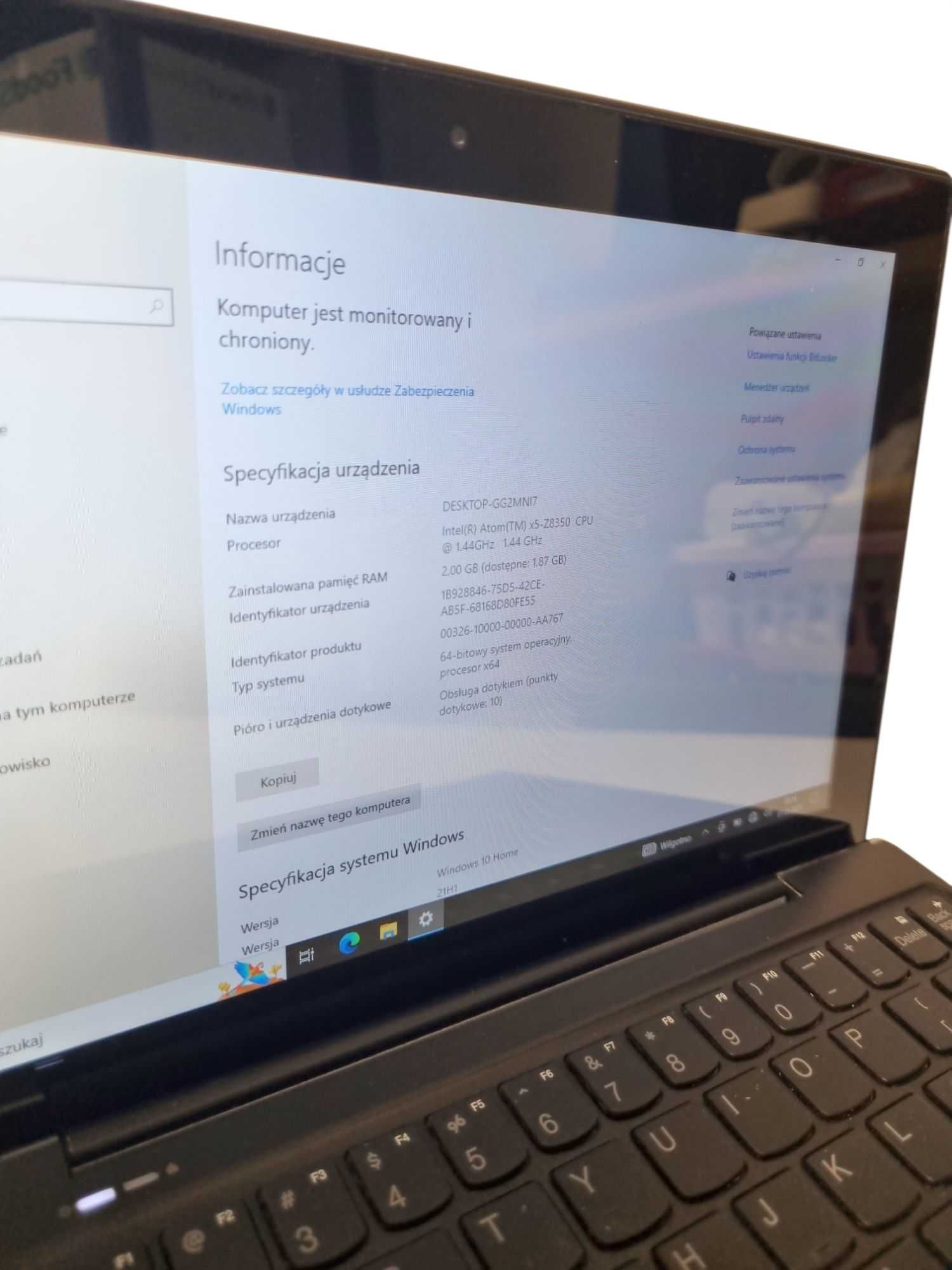 Tablet Lenovo Miix 310-10IRC Atom x5-z8350 10,1'' 2 GB / 32 GB SSD