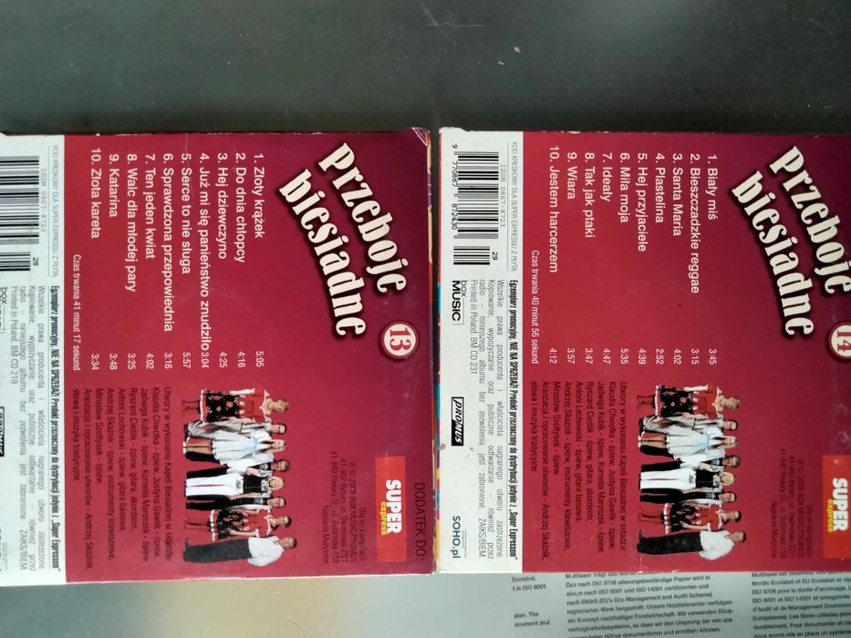 Zestaw 10 płyt CD z muzyką weselną i biesiadną , wydanie super express