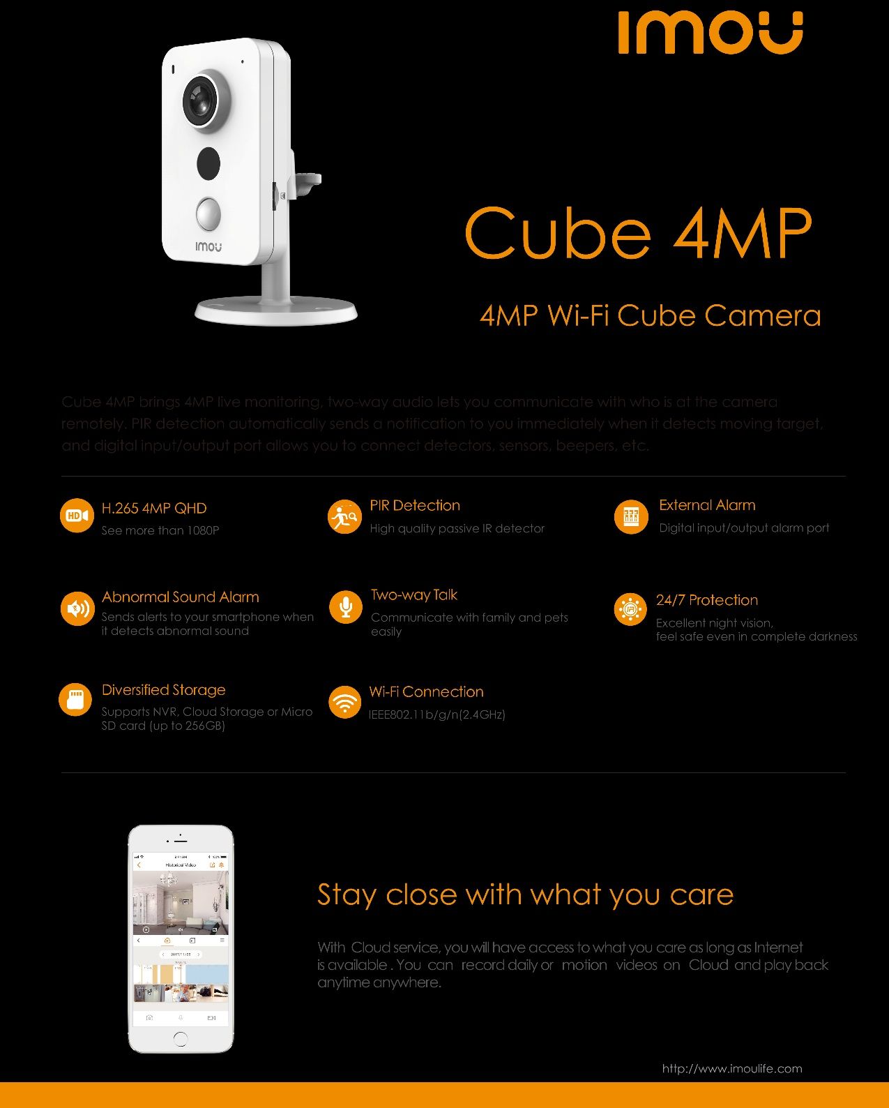 Imou Cube 4 Mp Відеокамера вайфай IPC-K42P/(N))