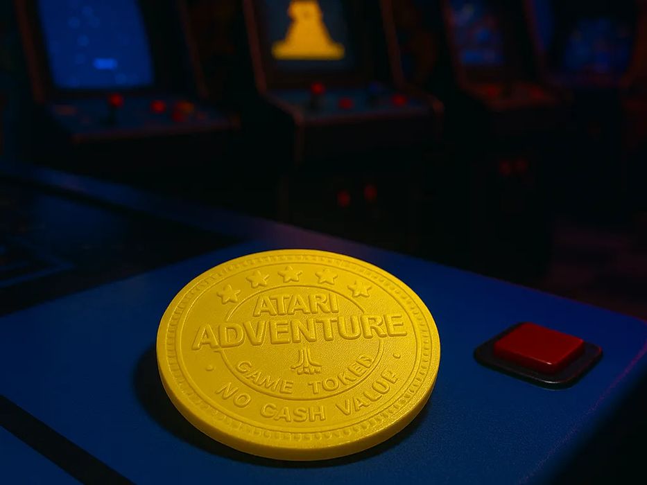 Ficha Atari Adventure Jogo Clássico